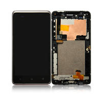 4.3" For HTC Desire 400 Display Screen LCD With Touch Digitizer Assembly + Frame For HTC 400 LCD Replacement Parts