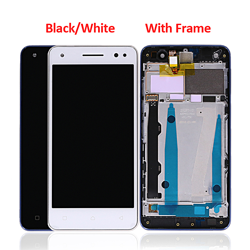 Display LCD Touch Screen Digitizer With Frame Replacement Parts For Lenovo Vibe S1 LITE S1LA40