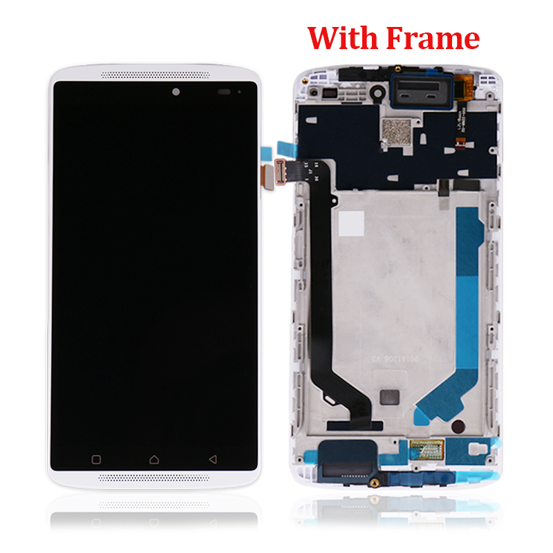 LCD Display Touch Screen Digitizer Assembly With Frame For Lenovo K4 Note Vibe X3 Lite A7010 A7010a48